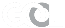 Logo da empresa Gol, em escala de cinza.