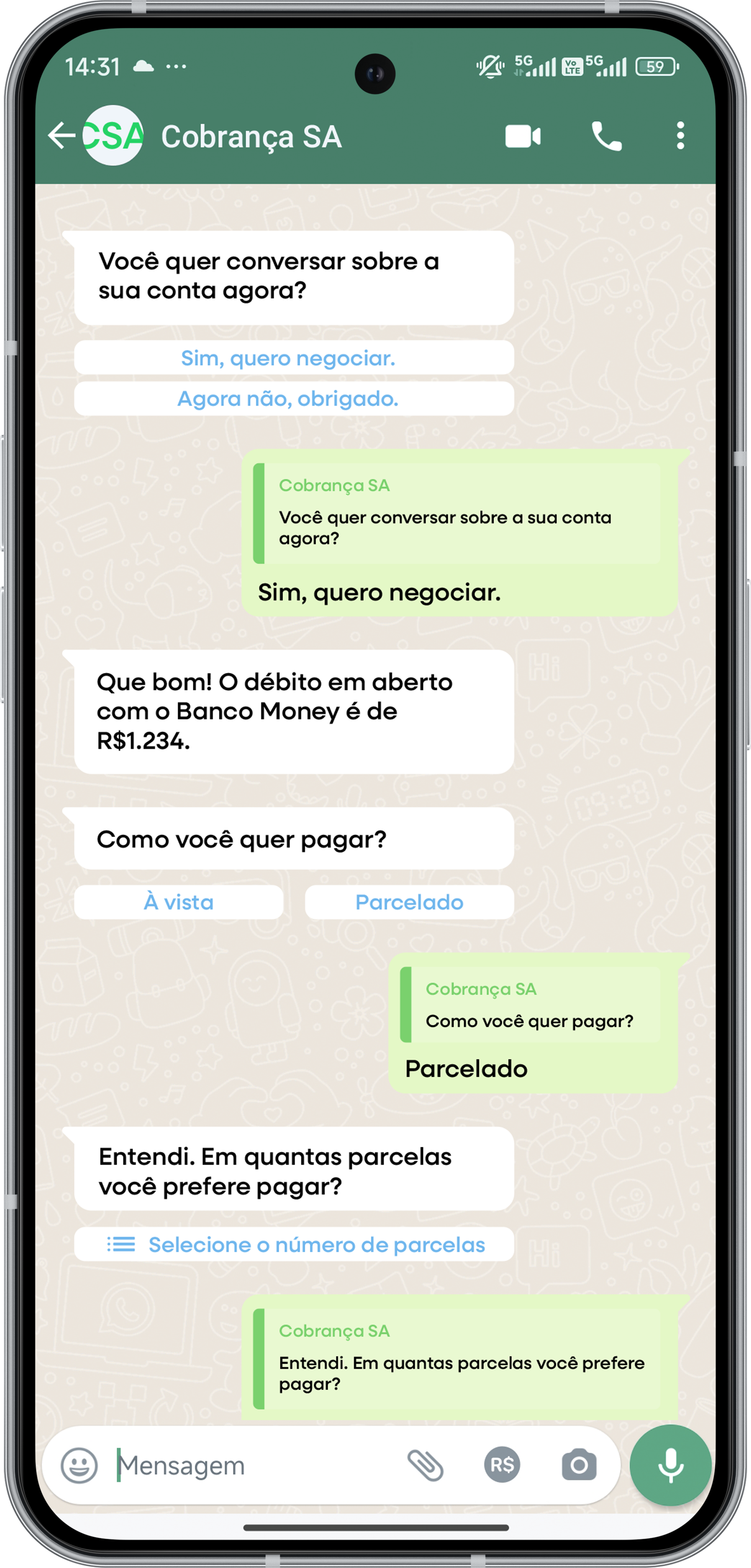 cobrança automatizada com IA