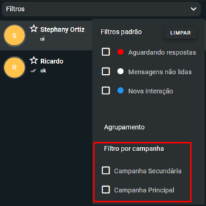 Novos filtros para operadores dp Voll 360°